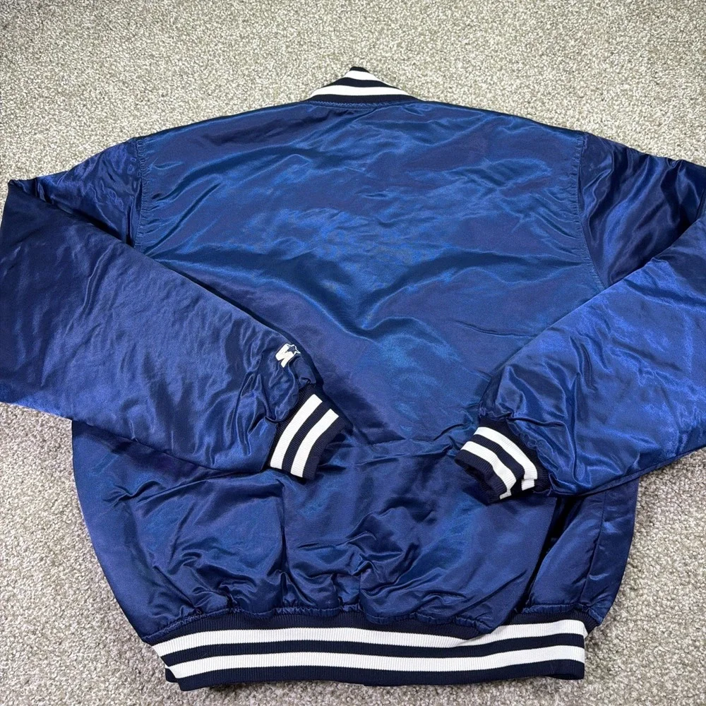Yankees Starter Satin Jacket 90s Size Large Diamond Collection Authentic USA - Picture 5 of 9